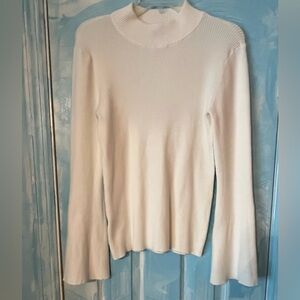 Ann Taylor Sweater with crystal sleeve accents.  Large